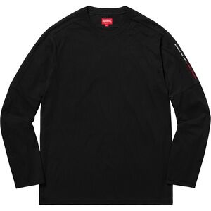 Supreme 2018FW Paneled L/S Top T-Shirt Cut And Sewn Long Sleeve Embroidery